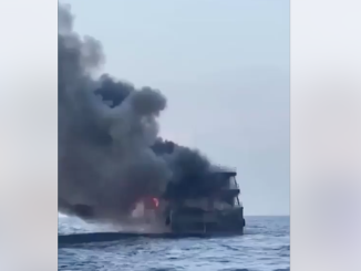 Se incendia Ferry