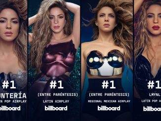 Shakira presume top en Billboard