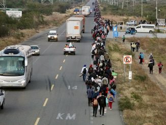 Llega caravana migrante a Oaxaca